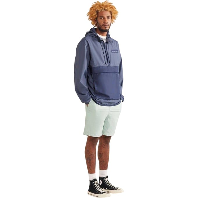 Farah Anorak voor heren met kleurblokken en een ruime pasvorm (Metaalgrijs)
