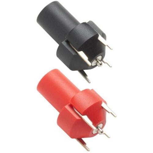 Pomona Electronics 73096-0 Inline 4mm-veiligheidsbus voor PCB Zwart