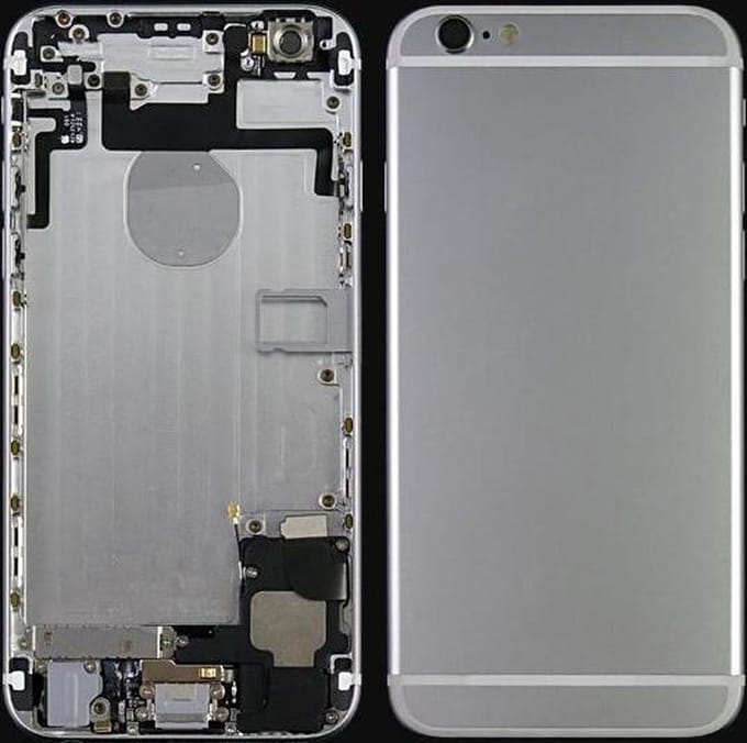 Complete behuizing voor iPhone 6 - zilver
