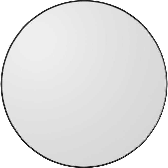 AYTM Spiegel Circum, helder / grijsbruin, Ø 50 cm, glas, hout