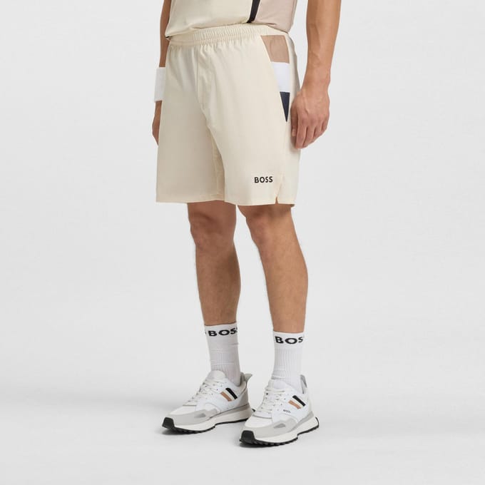 BOSS Match 9in Shorts Heren-crème