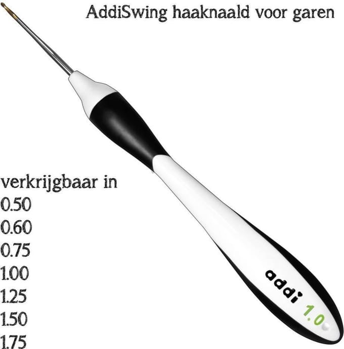 Addi Swing Haaknaalden 16cm 1.00mm - 1st