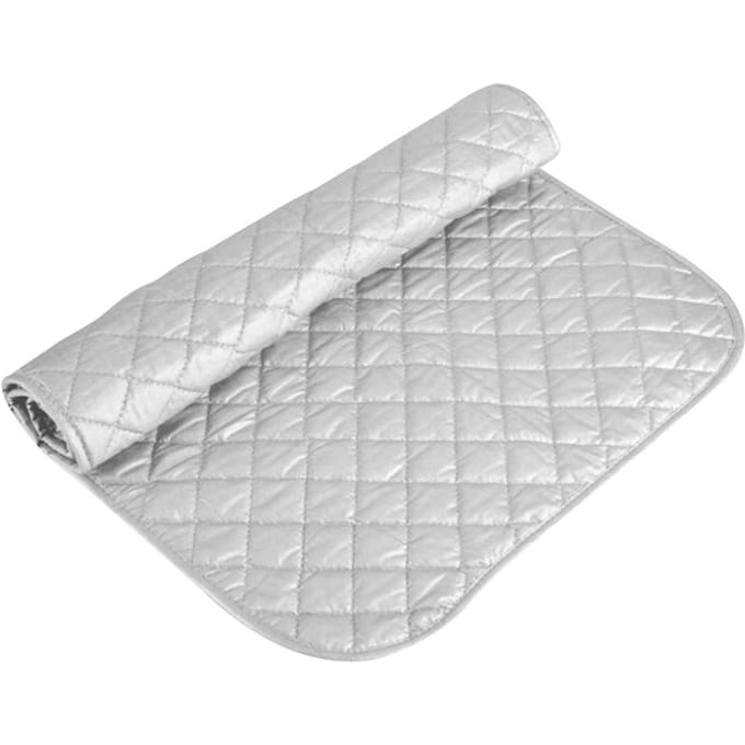 Planche à repasser résistante à la chaleur, coussin à linge de voyage pliable et portable, protection des vêtements, tapis à repasser, sèche-linge, plaque de couverture, machine à laver 55*120cm white