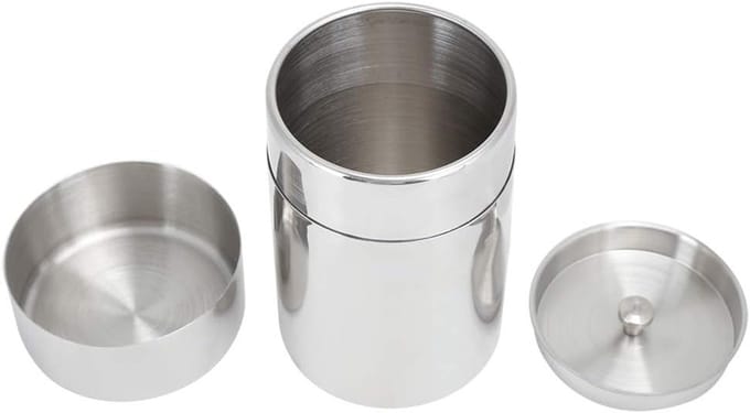 Dailygoods- Theebus Draagbaar - RVS Opslagcontainer - Luchtdicht - Compact - Lichtgewicht - 404ml/550ml Capaciteit