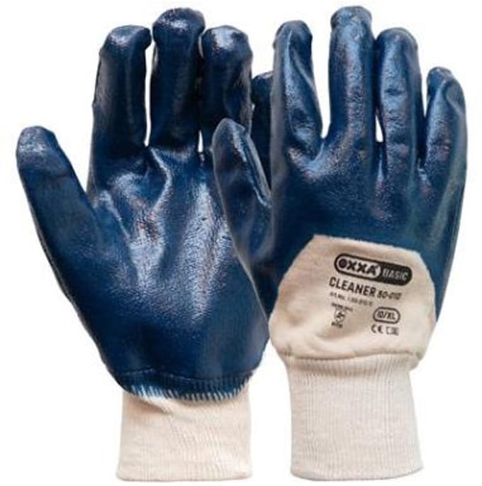 M-Trile. Stevige werkhandschoenen met Nitril coating. Maat XL.