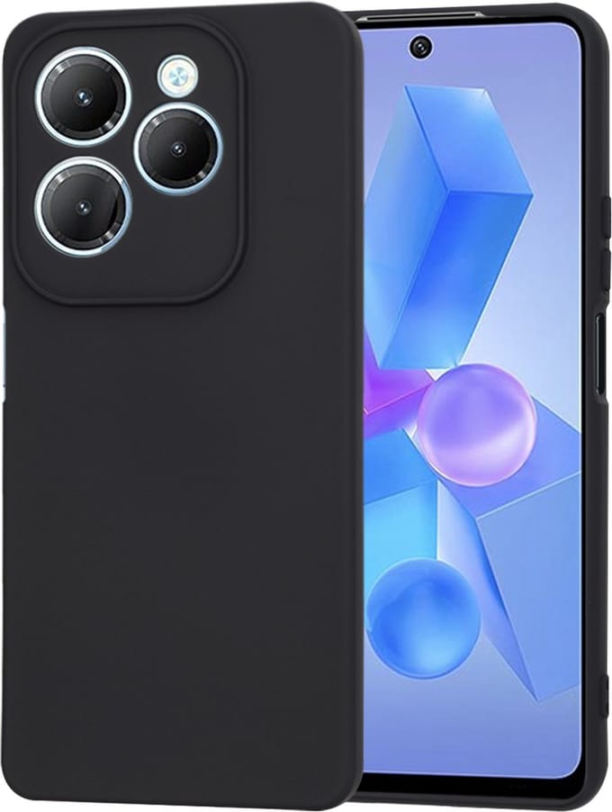Hoesje geschikt voor Infinix Hot 40 Pro - Techsuit Soft Flex Silicone Back Cover - Black