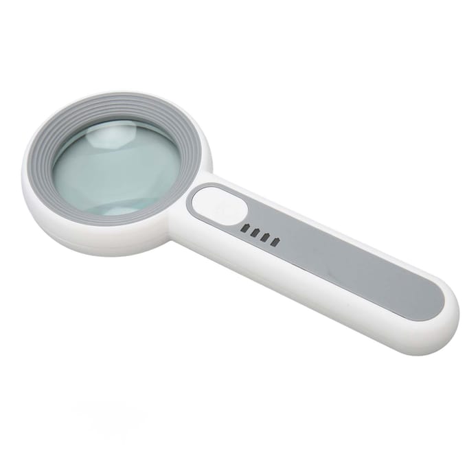 Vergrootglas met Licht 12 LED 5X Handheld 3 Helderheden Instelbaar Oplaadbaar Verlicht