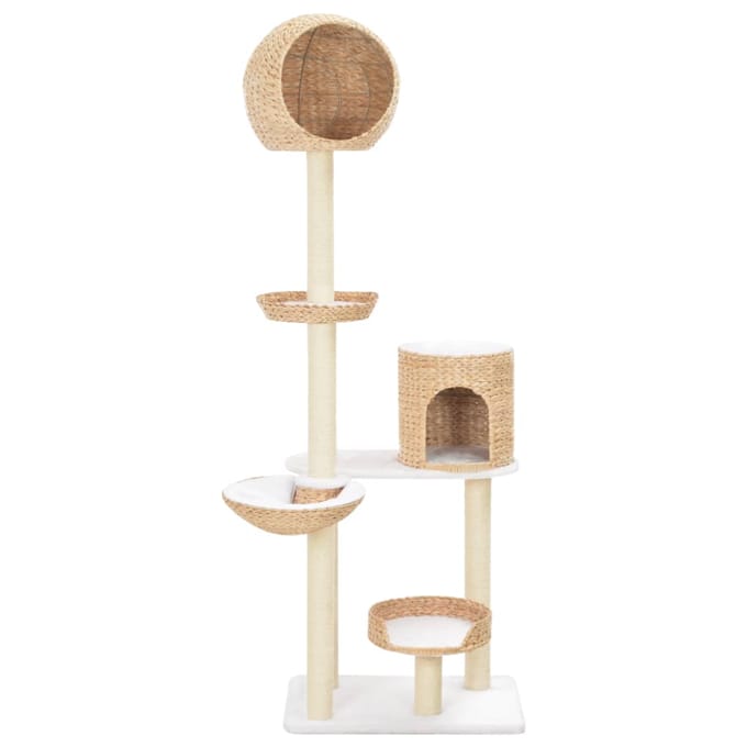 vidaXL - Kattenkrabpaal - met - sisal - krabpaal - zeegras