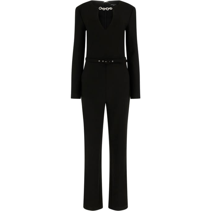 GUESS Talitha Jumpsuit Jet Black A996 Größe: 48 | Jumpsuits Outlet | Damen | Schwarz