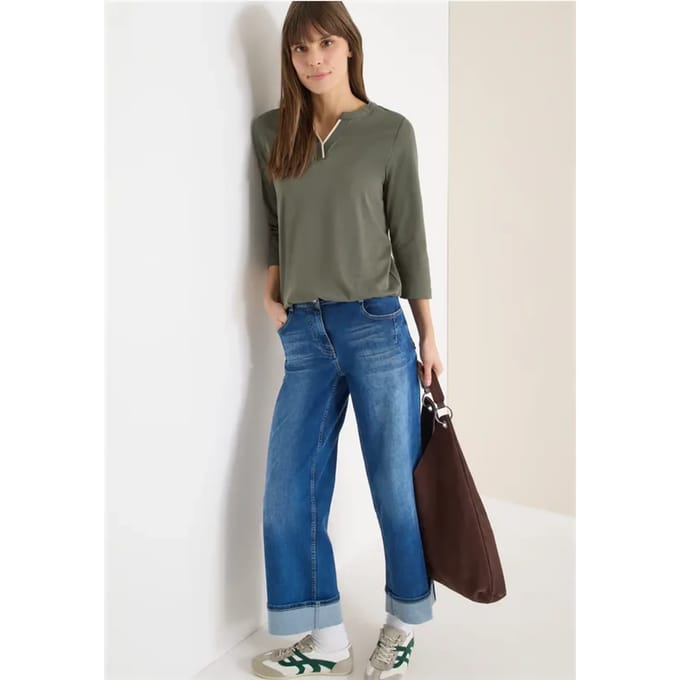 Shirt in effen kleur