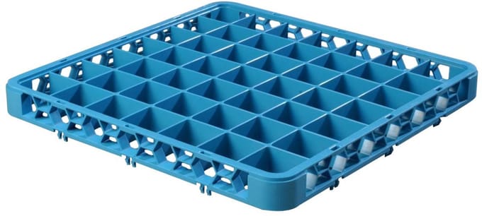 Carlisle Opbouwrand 49-vaks 50.5 x 50.5 x 4.5 cm Polypropyleen Blauw