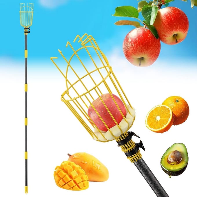 Fruitplukker - Fruitvanger - Fruit Oogsten - Uitschuifbare steel - 8FT - Niet gespecificeerd