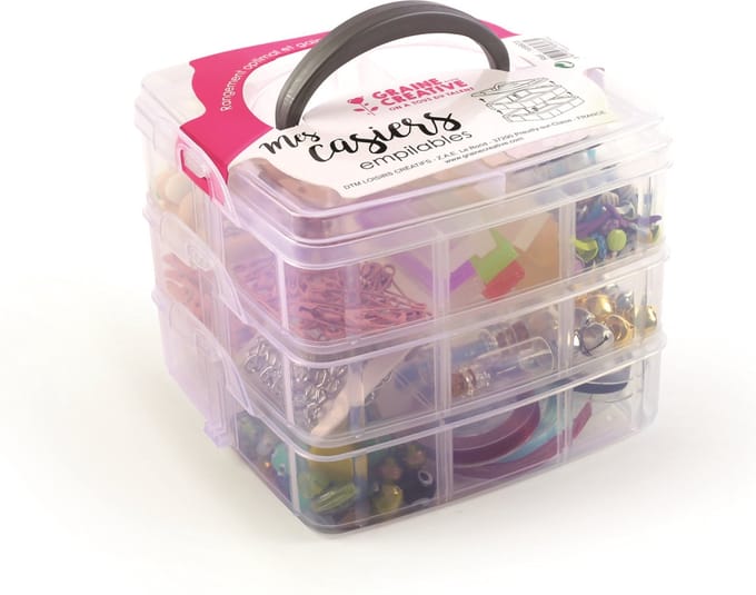 GC Plastic Opbergtoren 3-laags 15x15x13 cm