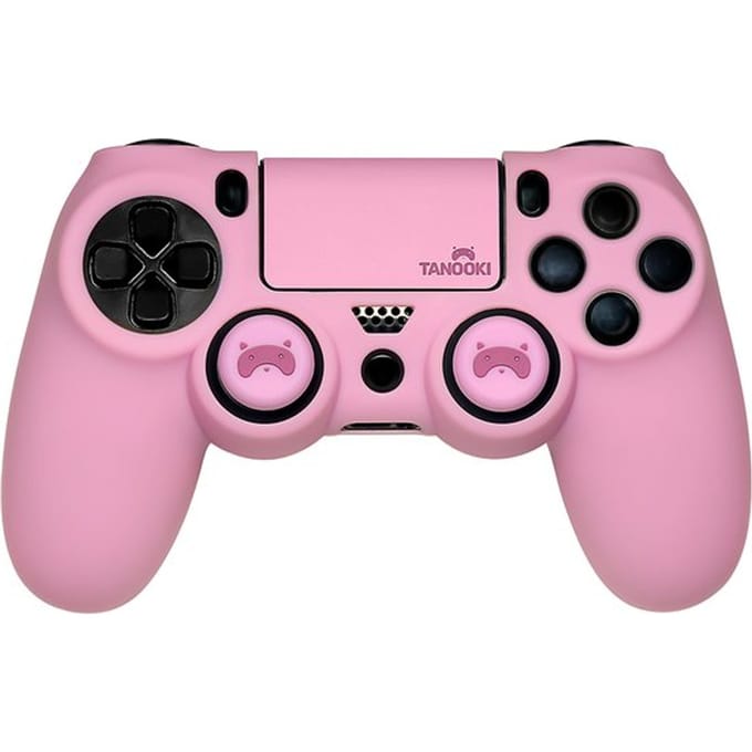 Tanooki PS4 Controller Skin met Thumb Grips en Touchpad Sticker