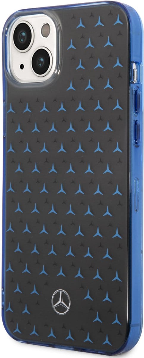 Mercedes-Benz Backcover - iPhone 14 Plus & 15 Plus - Blauw - Dun & Schokabsorberend Design