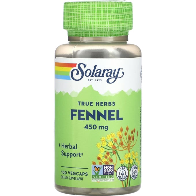 True Herbs, Venkel, 450mg, 100 Vegetarische Capsules