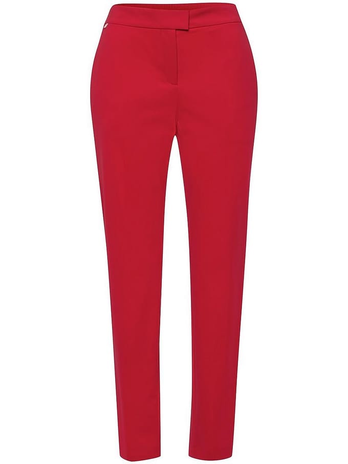 Slim fit-jerseybroek Van BOSS rood