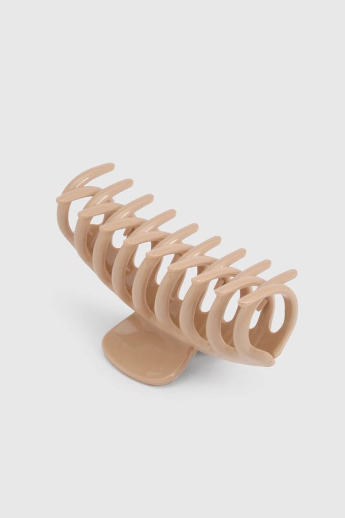 boohoo Dames Beige Grote Haarclip
