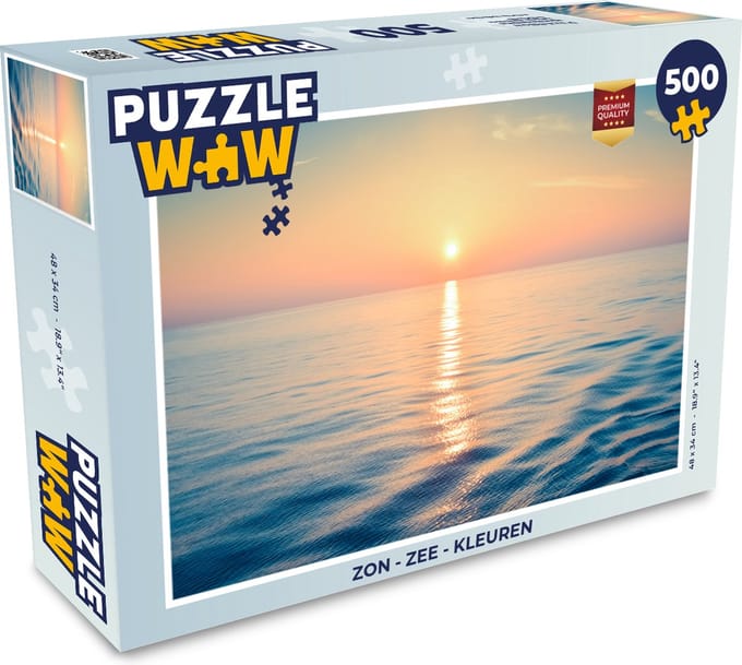 Puzzel Zon - Zee - Kleuren - Legpuzzel - Puzzel 500 stukjes