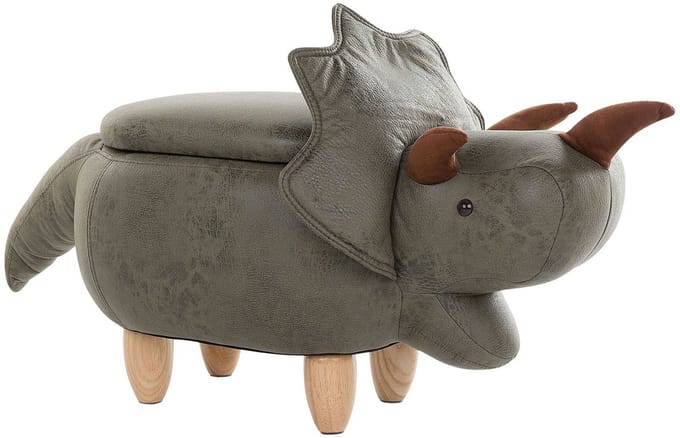 TRICERATOPS - Hocker - Donkergroen - Polyester