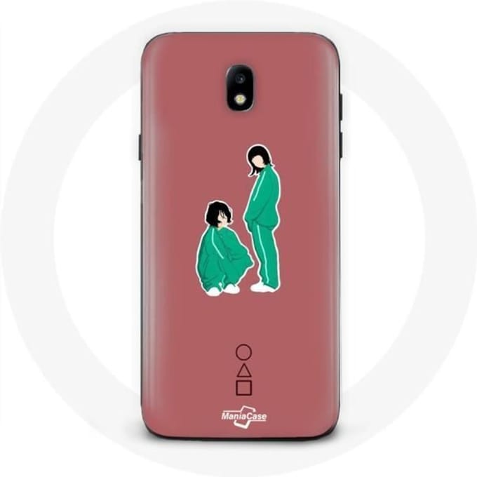 Coque pour Samsung Galaxy j7 2017 Squid Game Ji Yeong Numéro 240 Et Kang Sae Byeok Numéro 067