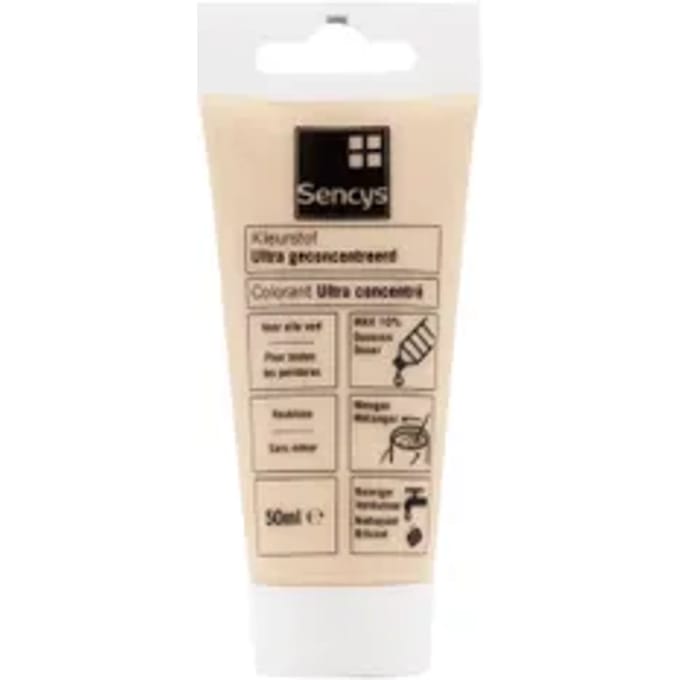 Ultra Geconcentreerde Kleurstof Voor Verf Sencys Ivoor Wit 50ml