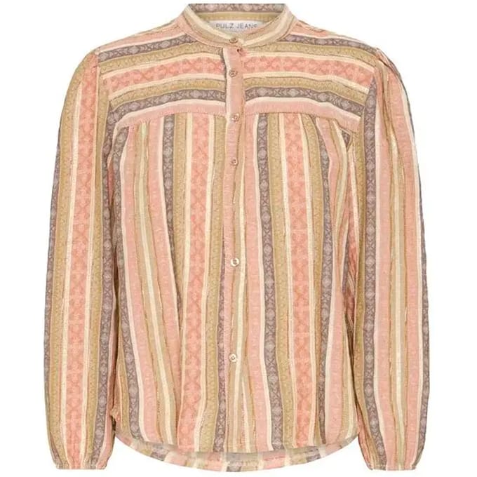 Damesblouse met lange mouwen Pulz Jeans Nila