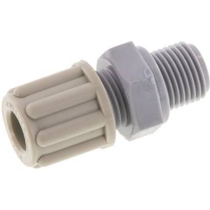 6x4mm & G1/8'' Pa Rechte Knelfitting buitendraad 10bar [5 Stuks]