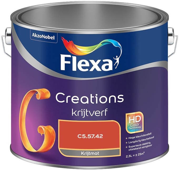 Flexa - Creations Muurverf Krijt - C5.57.42 - Mengverf - 2,5 L