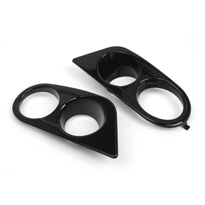 Mistlampframes voor de voorbumper, vervanging voor mistlampkappen voor BMW E46 M3 2001-2006 black