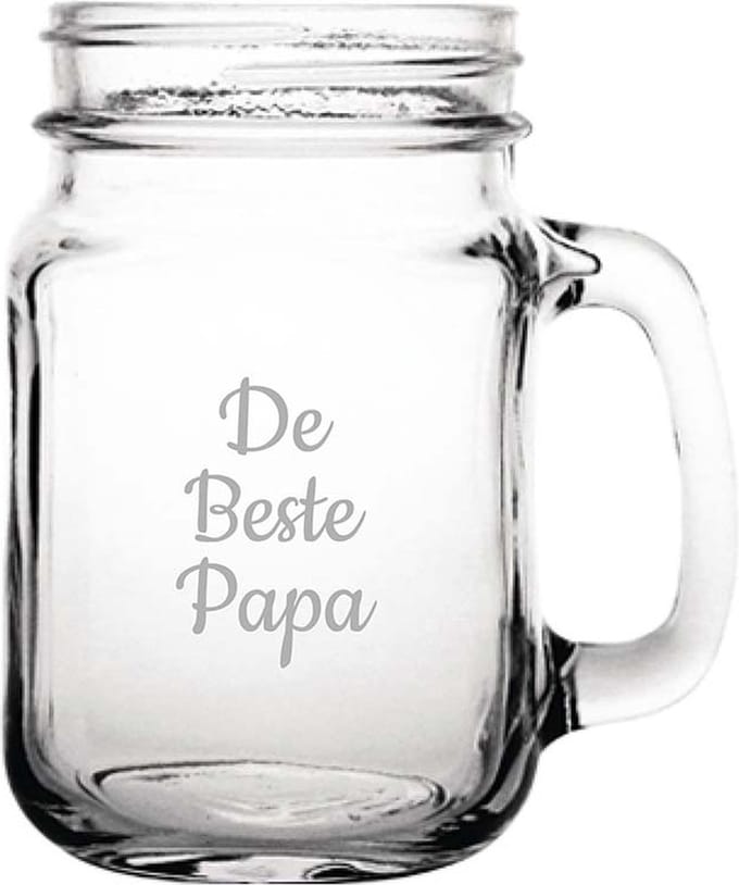 Gegraveerde Drinkglas 45cl De Beste Papa