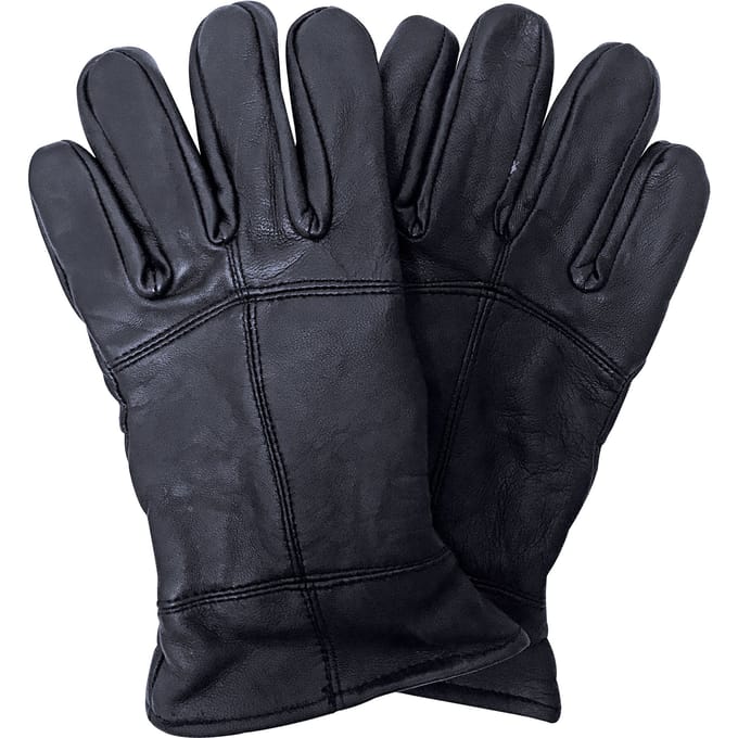 THMO - Winddichte herenhandschoenen van Dunsulate-leer - Zwart