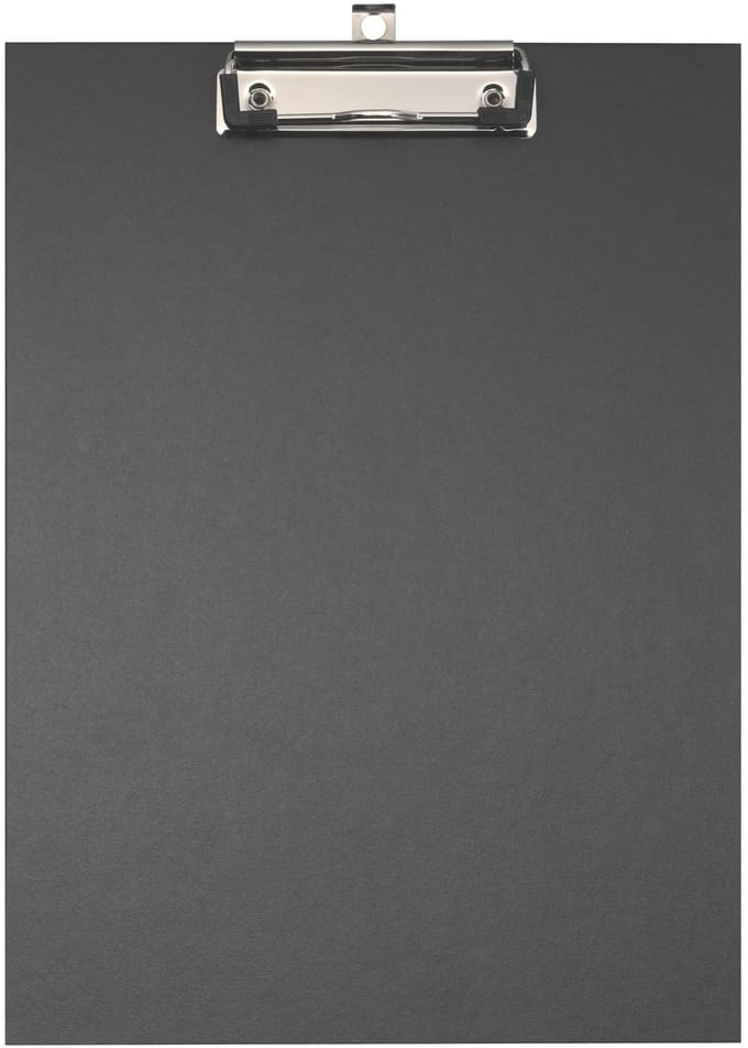 Exacompta 10x Klemplaat in gecoat papier - 23x32cm voor A4 - Zwart - 17291E