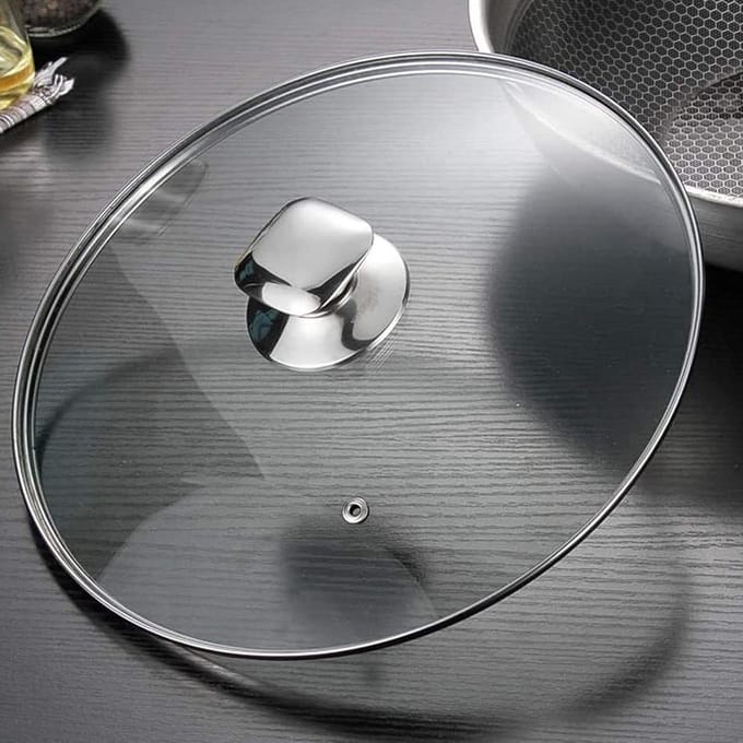 Glazen Deksel - Pan Deksel - Koken en Bakken - Universele Vervanging - 14 cm - Transparant