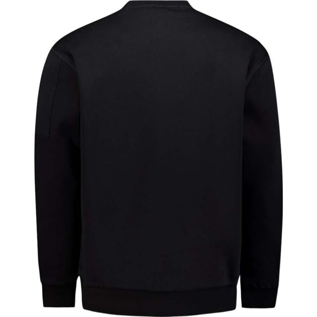 No Excess Sweater crewneck brushed inside black