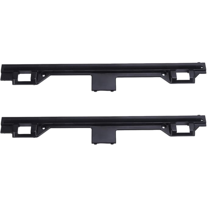 2 stuks Stofzuiger Schrapstrip ABS Vloerschrobber Schraper Vervanging Stofzuigeraccessoire black