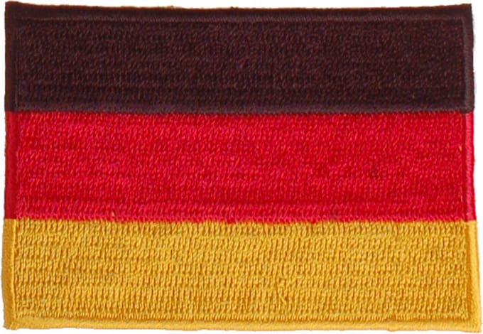 Strijkapplicatie 8x6cm vlag Duitsland