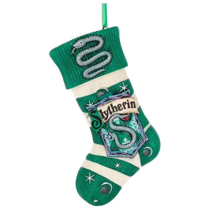 Nemesis Now - Harry Potter Kerstbal - Slytherin Stocking Hanging Ornament