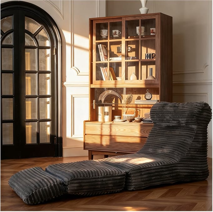 Modulaire Comfort Lounger: 2-in-1 Zit- & Ligbank voor Modern Wonen