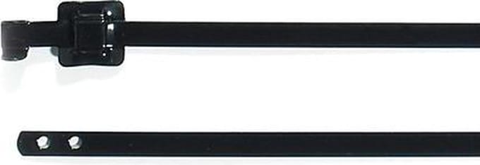 HellermannTyton 111-00149 MLT24SSC10-SS316/SP-BK Kabelbinder 630 mm 10 mm Zwart Bandsluiting geflensd, UV-gestabiliseerd 1 stuk(s)