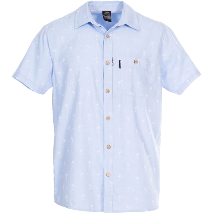 Trespass Heren Slapton Palm Shirt (Lichtblauw)