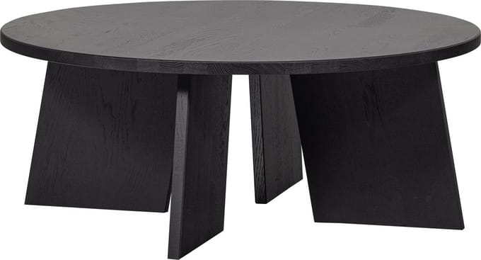 WOOOD Fries Salontafel - Eikenhout - Blacknight - 36x90x90