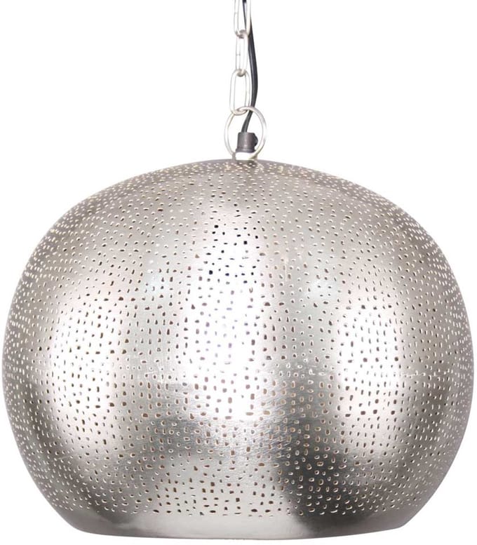 Safaary - Oosterse Hanglamp Farida Nikkel Goud Ø 35 x 32cm