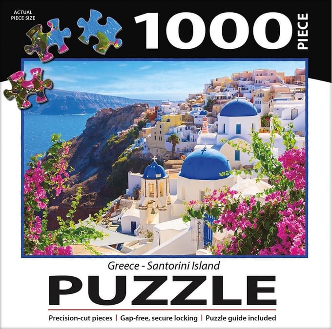 Greece - Santorini Island Puzzel - 1000 st - 74x51 cm
