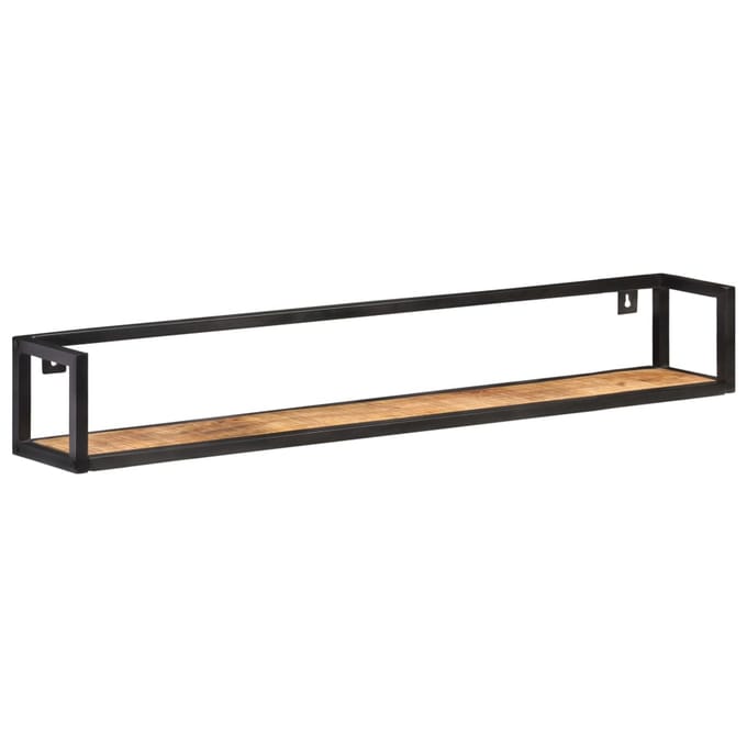 vidaXL - Wandschappen - 2 - st - 120 - cm - ruw - mangohout
