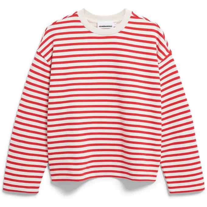 Oversized sweatshirt van pure katoen Model 'FRANKAA MAARLEN STRIPE'