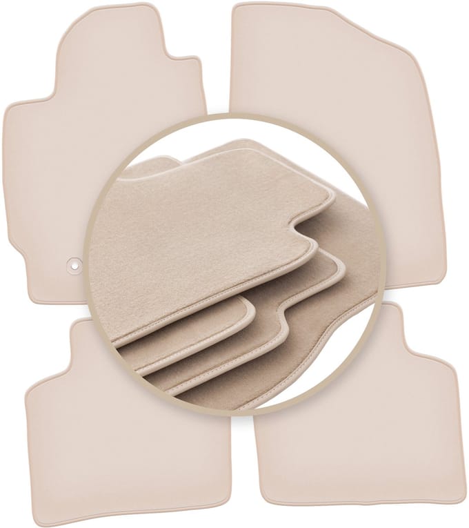 PREMIUM beige vloermatten voor: Toyota Prius II hatchback 2003-2010