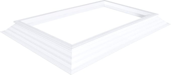 schuine pvc-opstand 16/20X 0800 x 1800 mm Let op! Dakopening = 1000 x 2000 mm