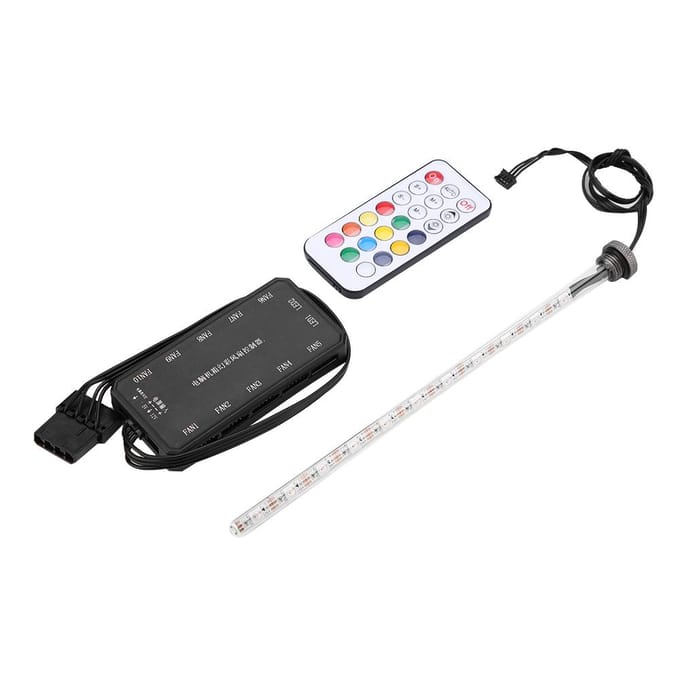 22cm Licht Virus Reservoir LED Licht 15m Afstandsbediening Water Tank Licht met Controller gray