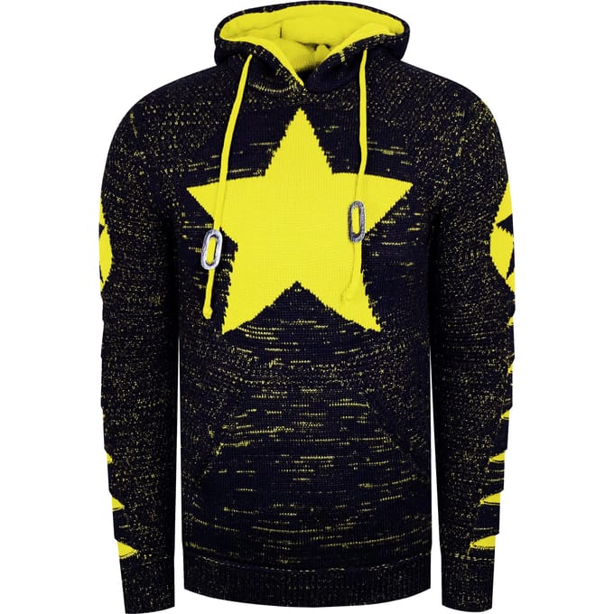 Grof gebreide hoodie